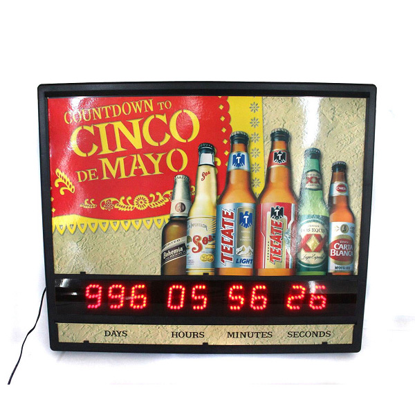 Injection Mold Plastic Countdown Display